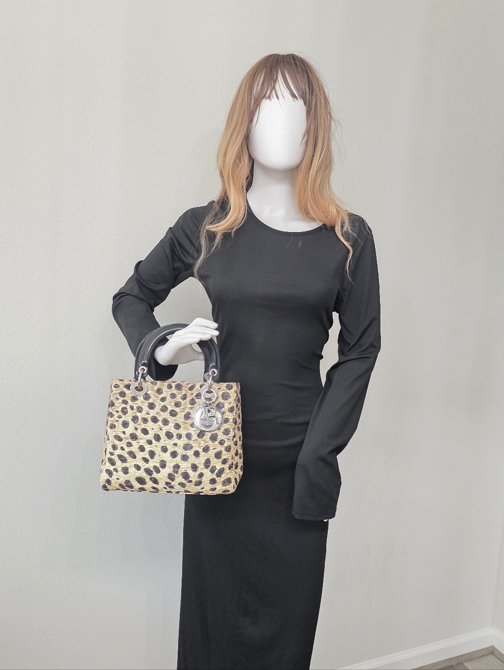 Auth Dior Lady Dior Medium Print Medium Bag - Picture 3 of 13